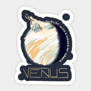 Astronaut manatee in space: Venus Sticker